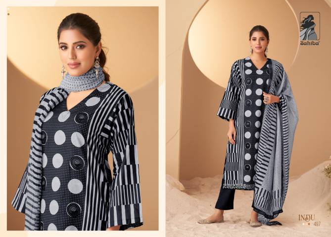 Indu By Sahiba Digital Printed Lawn Cotton Dress Material Wholesale Price In Surat
